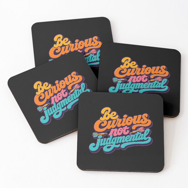 Item preview, Be curious, not judgmental designed and sold by Olena Du.
