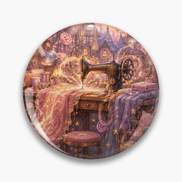 Item preview, Enchanted Sewing Studio Sticker designed and sold by blossomfun.