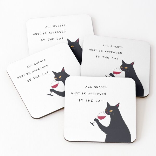 Item preview, All guests approved by Cat - funny designed and sold by evavv-studio.