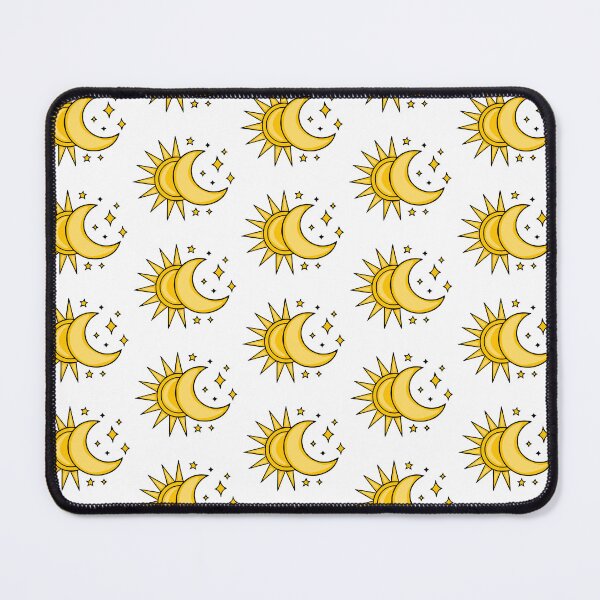 Item preview, Celestial Sun and Crescent Moon Magic Illustration designed and sold by Elatedowl.