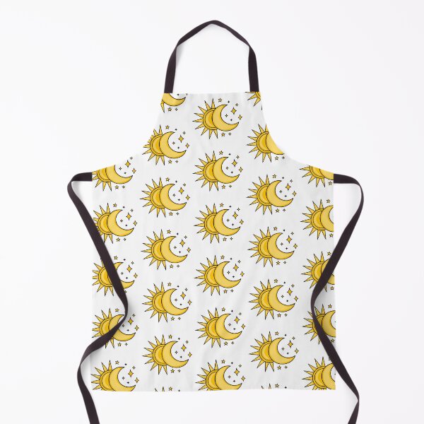 Item preview, Celestial Sun and Crescent Moon Magic Illustration designed and sold by Elatedowl.