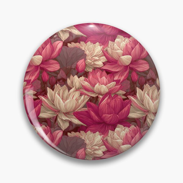 Item preview, Flourishing Lotus Texture  - Birth Flower Pattern - Christmas Gift Baskets designed and sold by RoyalStarsPatts.