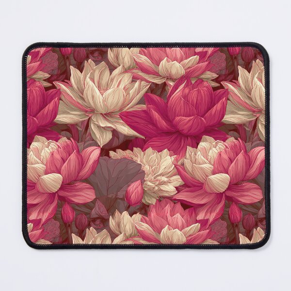Item preview, Flourishing Lotus Texture - Birth Flower Pattern - Christmas Gift Baskets designed and sold by RoyalStarsPatts.