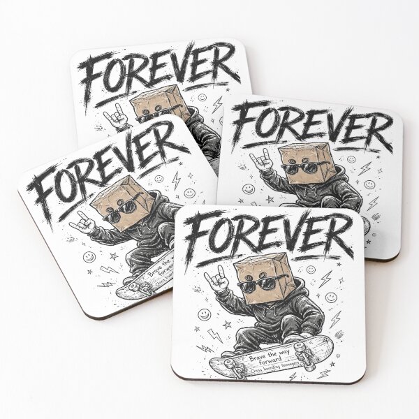 Item preview, Forever Skateboard Paper Bag Head designed and sold by Penguin Mood .