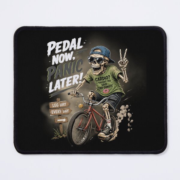 Item preview, Skeleton Riding BMX Bike Workout Humor designed and sold by W&RParadise.