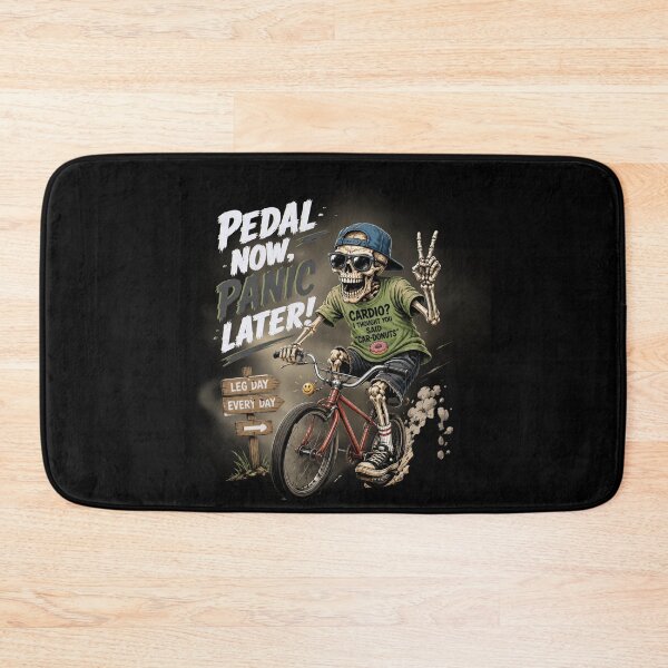 Item preview, Skeleton Riding BMX Bike Workout Humor designed and sold by W&RParadise.