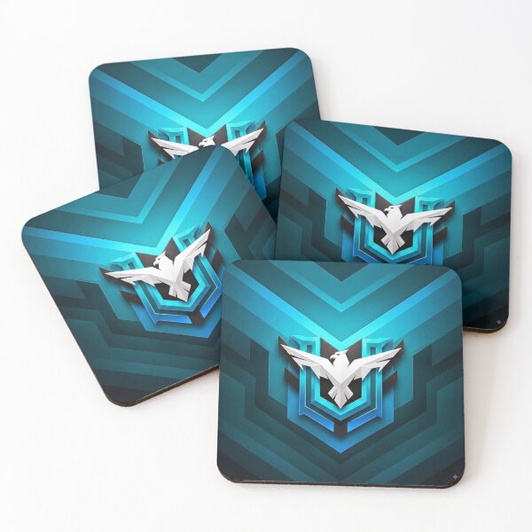 Item preview, Heroic Rank Badge Battle Royale Gaming Design - Blue theme designed and sold by StickerHavenn.