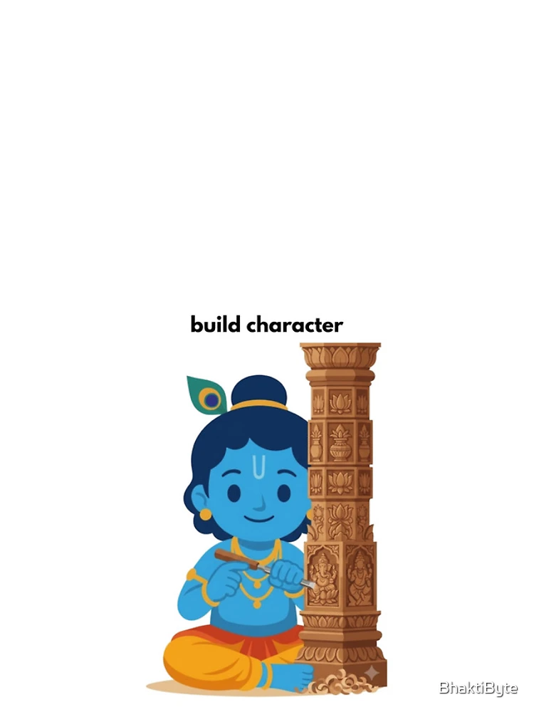 Thumbnail 4 of 4, iPhone Case, build character | Developer Sticker | Programming Tech Humor designed and sold by BhaktiByte.
