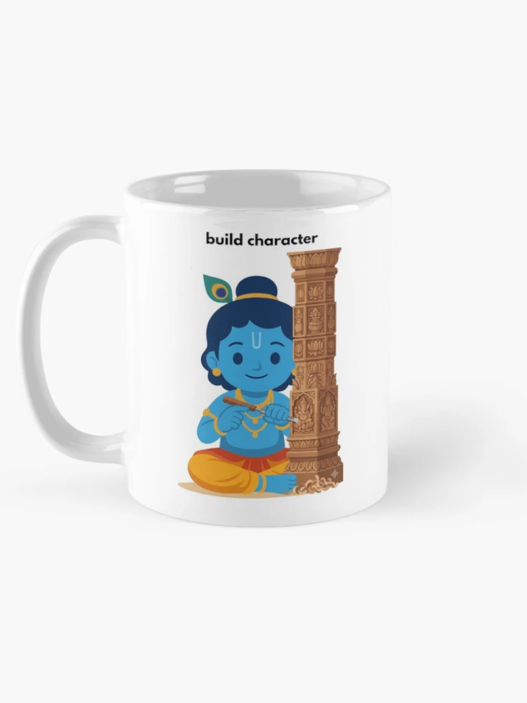 Thumbnail 5 of 6, Coffee Mug, build character | Developer Sticker | Programming Tech Humor designed and sold by BhaktiByte.