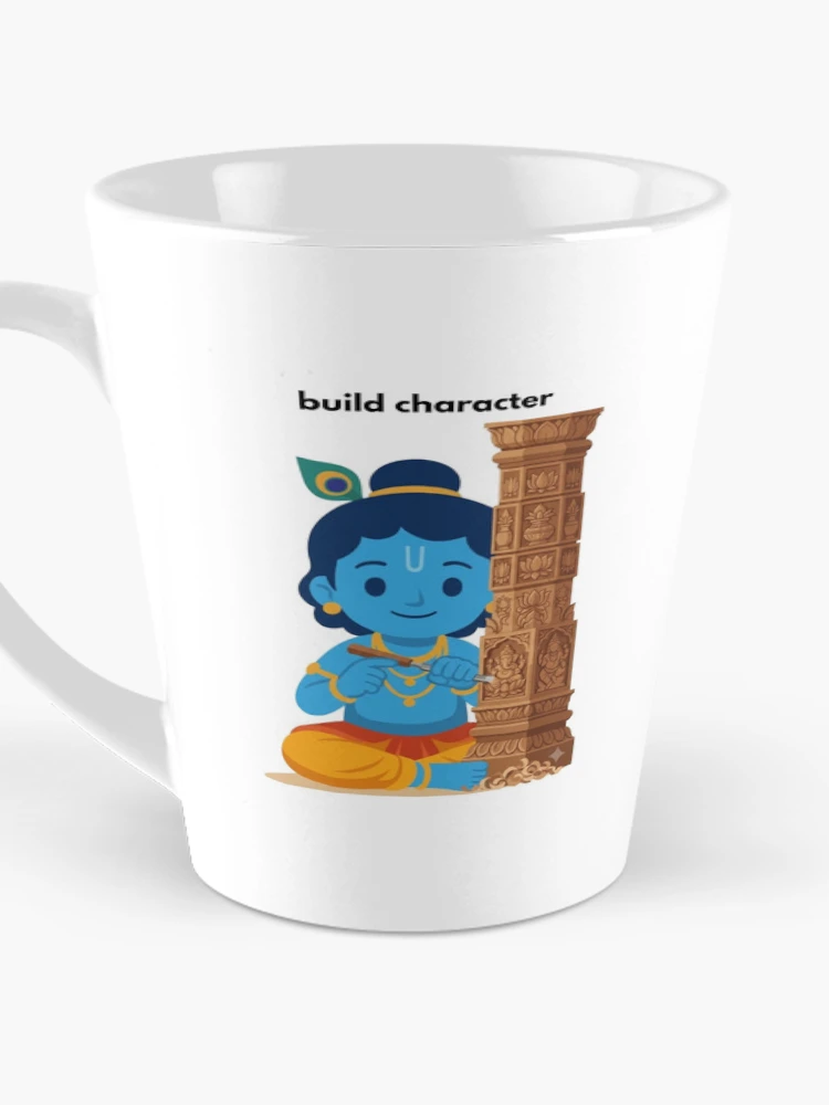 Thumbnail 3 of 4, Coffee Mug, build character | Developer Sticker | Programming Tech Humor designed and sold by BhaktiByte.