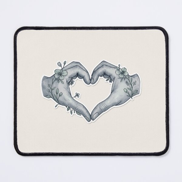 Item preview, Floral Heart Hands Sticker designed and sold by Hari Arts.