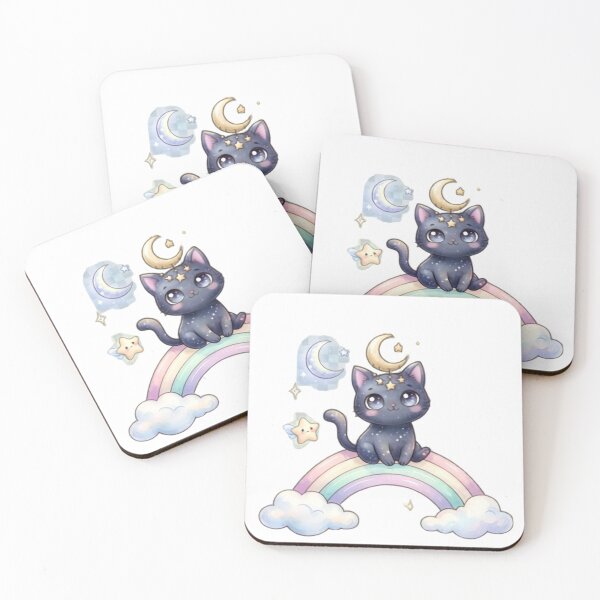 Item preview, Magic In The Moonlight Cute Space Cat T-Shirt designed and sold by Zelis craft.