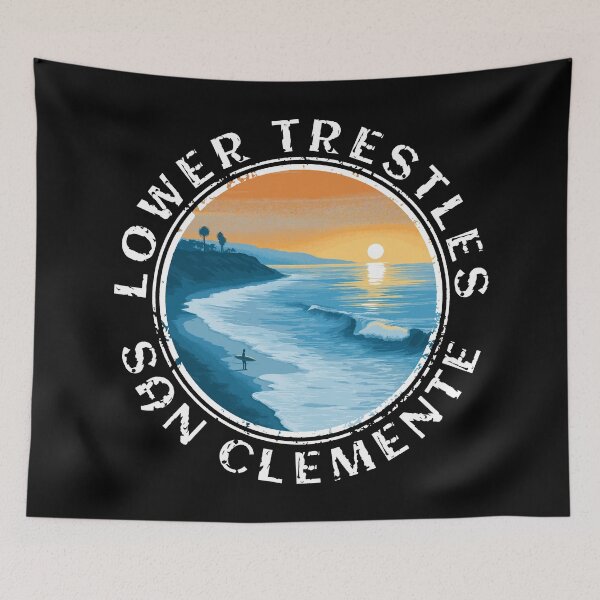 Item preview, Lower Trestles - San Clemente (with Black Lettering) designed and sold by VelvetRoom.