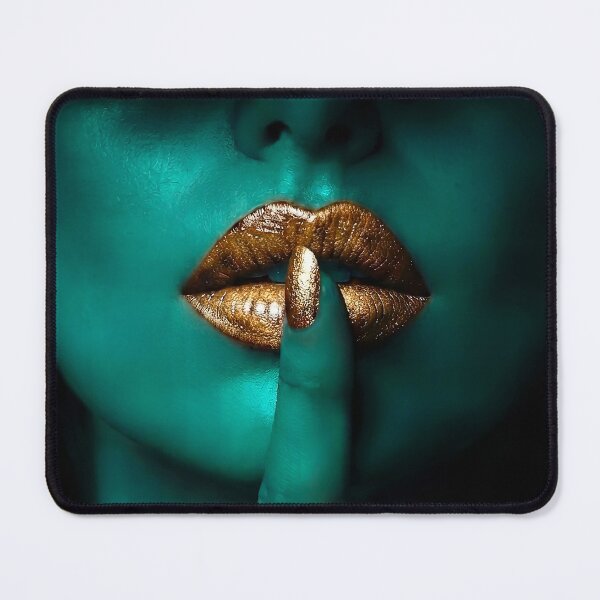 Item preview, Golden Secret - Minimalist Teal and Gold Art Print designed and sold by abanoubnabil.