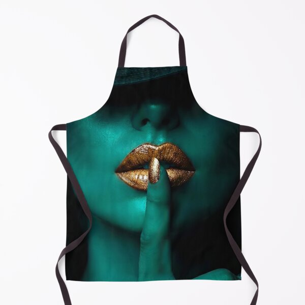 Item preview, Golden Secret - Minimalist Teal and Gold Art Print designed and sold by abanoubnabil.