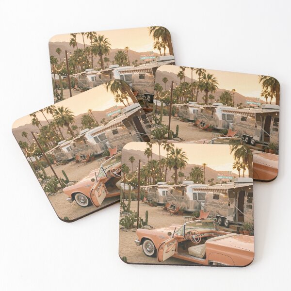 Item preview, Vintage Car Desert Sunset Airstream designed and sold by jordanelucas.