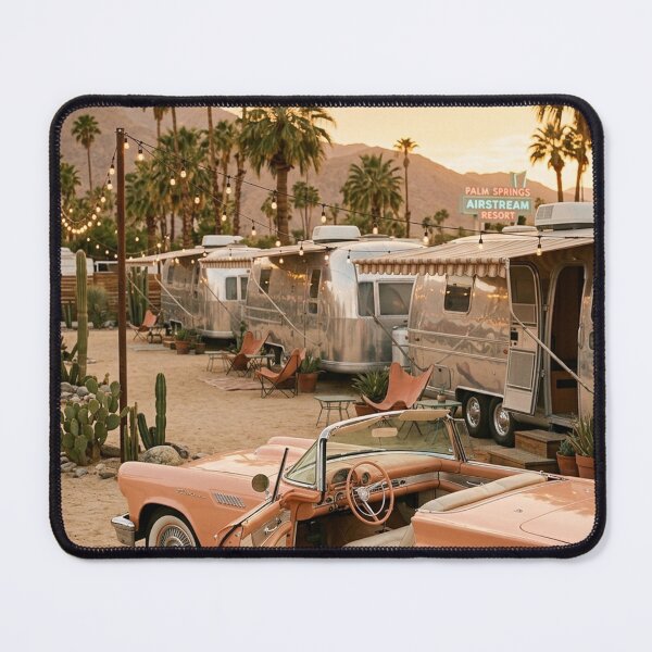 Item preview, Vintage Car Desert Sunset Airstream designed and sold by jordanelucas.