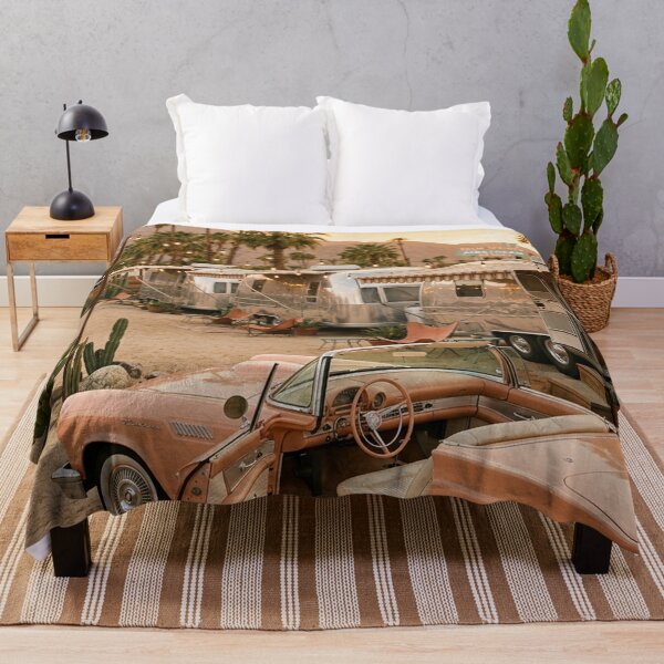 Item preview, Vintage Car Desert Sunset Airstream designed and sold by jordanelucas.