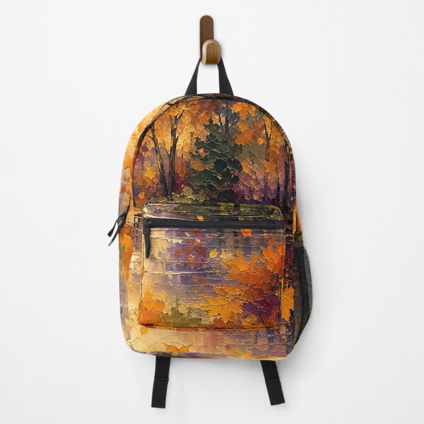 Item preview, Impressionist Oil Painting Autumn Leaf Pattern designed and sold by Thai Vibe Studio.