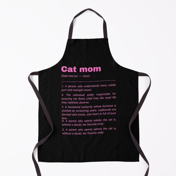 Item preview, Cat mom Dictionary Definition Quote \\ black and pink designed and sold by Laysa Kaline.