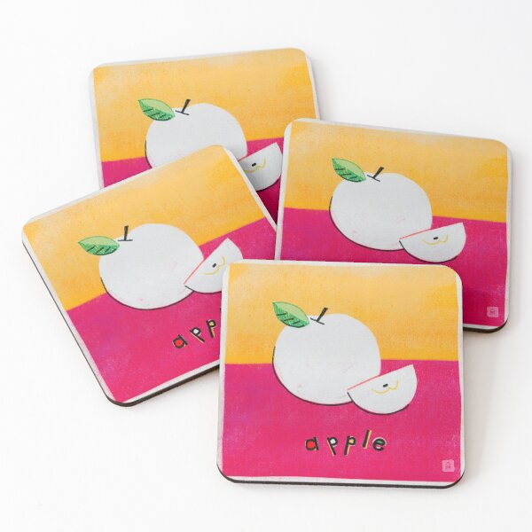 Item preview, Happy Apple Crayon Illustration designed and sold by tammist.