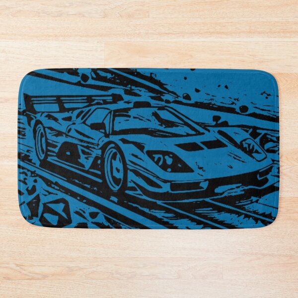 Item preview, Black and White Supercar Monochrome Race Track Art designed and sold by Nexus Space.