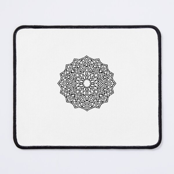 Item preview, Minimalist Arabian Islamic Star Pattern | Sacred Geometry | Black & White Vector designed and sold by DesertInkArt.
