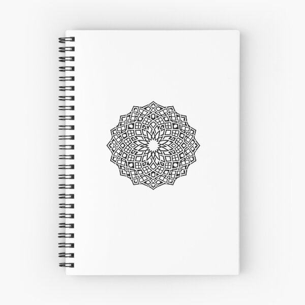Item preview, Minimalist Arabian Islamic Star Pattern | Sacred Geometry | Black & White Vector designed and sold by DesertInkArt.