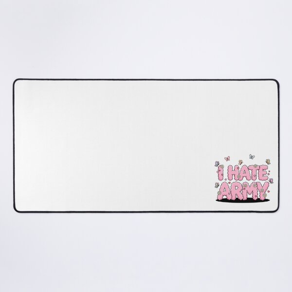 Item preview, Pastel Pink I Hate Army Ironic Cute Lettering designed and sold by Rare By Hero.