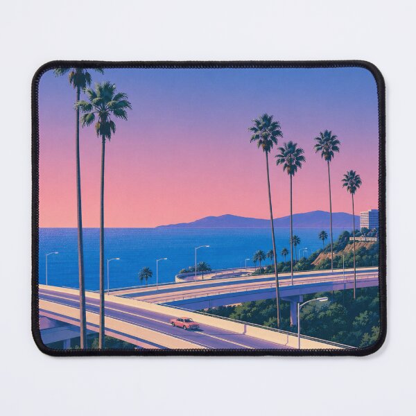 Item preview, Vaporwave Palm Tree Highway designed and sold by jordanelucas.