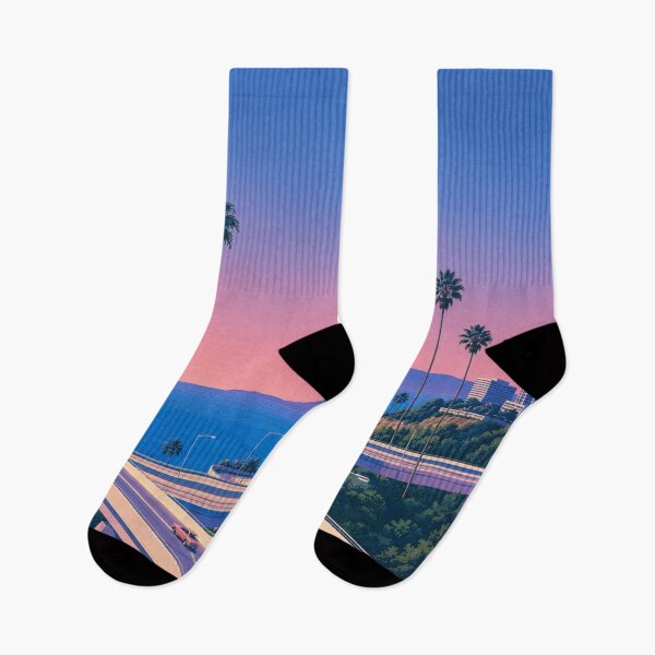 Item preview, Vaporwave Palm Tree Highway designed and sold by jordanelucas.