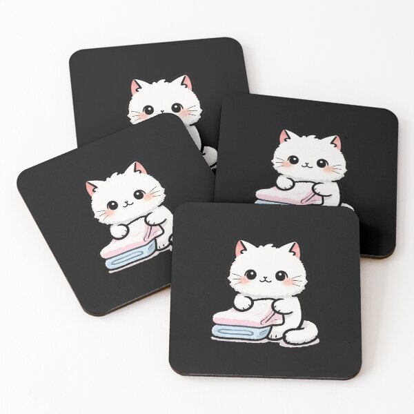 Item preview, Adorable Fluffy Cat Carrying Folded Towels T-Shirt designed and sold by Nuttajak.