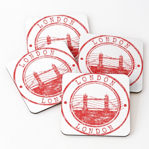 Item preview, Tytuł (Title) Vintage London UK Tower Bridge Postal Stamp Travel Souvenir Gift designed and sold by chaaval.