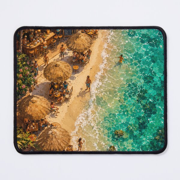 Item preview, Paradise Beach Bar Turquoise Ocean designed and sold by jordanelucas.