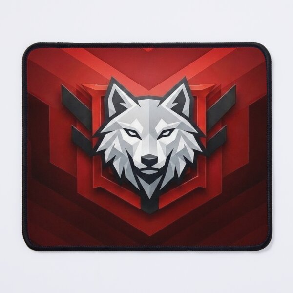 Item preview, Geometric wolf emblem - Heroic Rank Badge Battle Royale Gaming Design designed and sold by StickerHavenn.