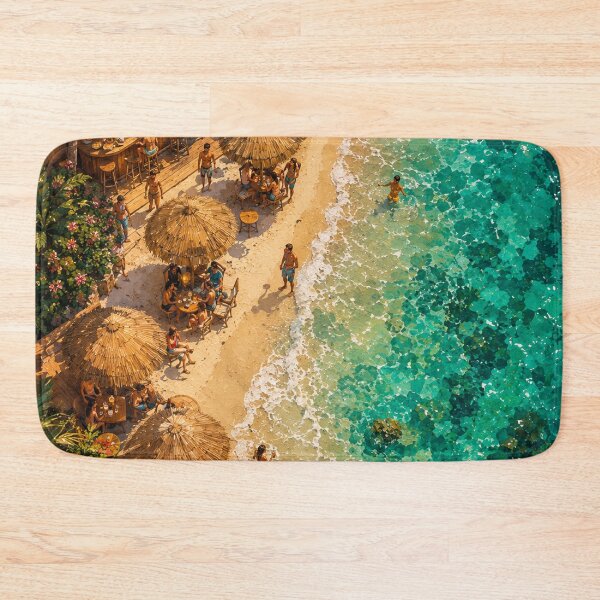 Item preview, Paradise Beach Bar Turquoise Ocean designed and sold by jordanelucas.