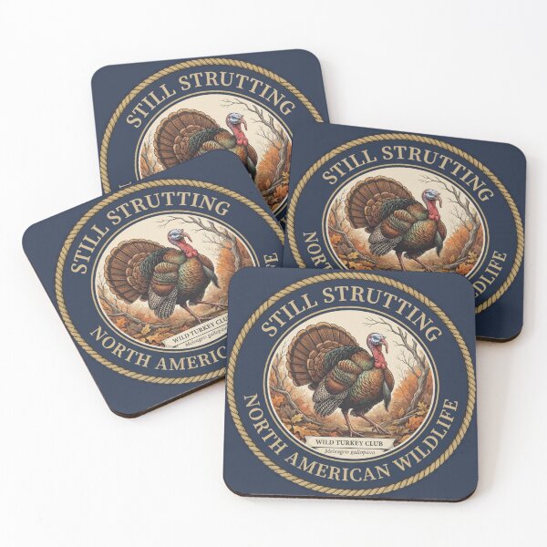 Item preview, Still Strutting Wild Turkey Club Humor Badge designed and sold by CalmCapy Co.