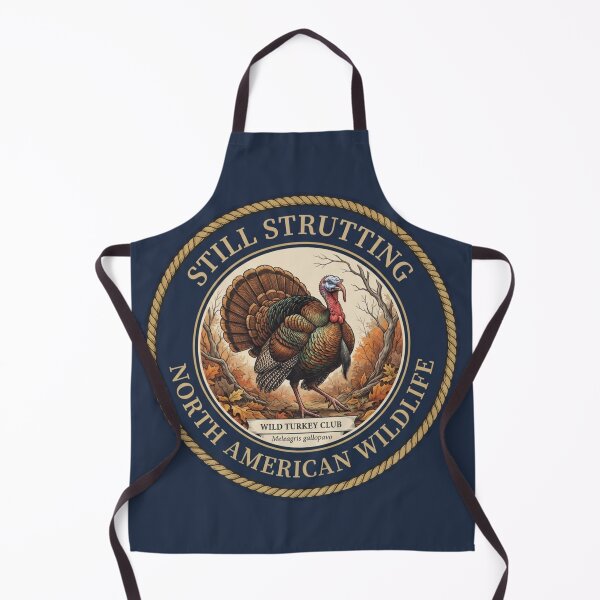 Item preview, Still Strutting Wild Turkey Club Humor Badge designed and sold by CalmCapy Co.