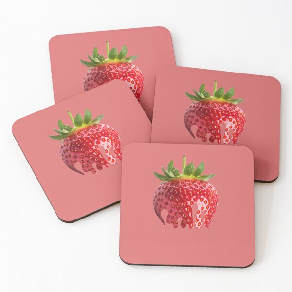 Item preview, Melting Strawberry Surreal Fruit Illustration designed and sold by Randomnessy.