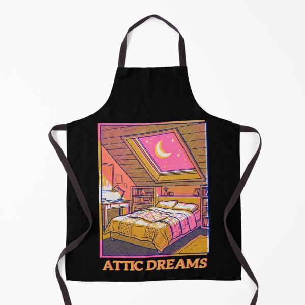 Item preview, Cozy Attic Bedroom Dreamy Night Illustration designed and sold by FEBRICAST.