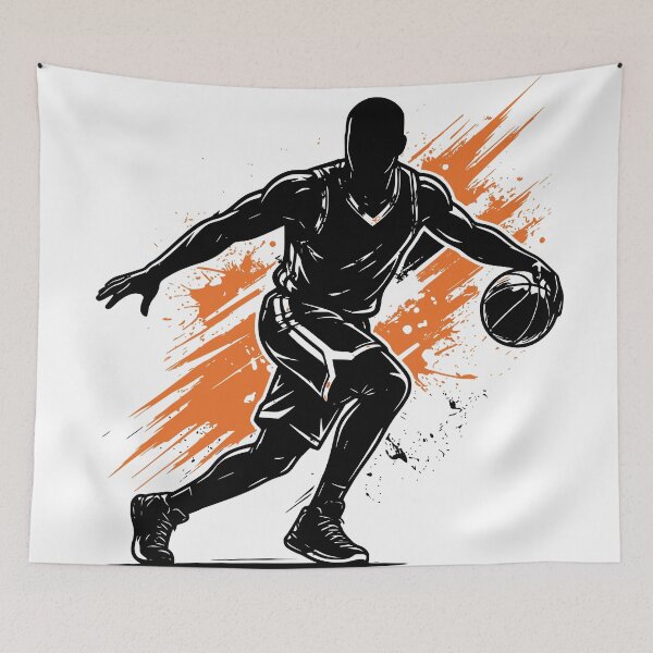 Item preview, Basketball Player Silhouette T-Shirt | Dynamic Dribble Sports Graphic for Athletes designed and sold by GrowDivStudio.