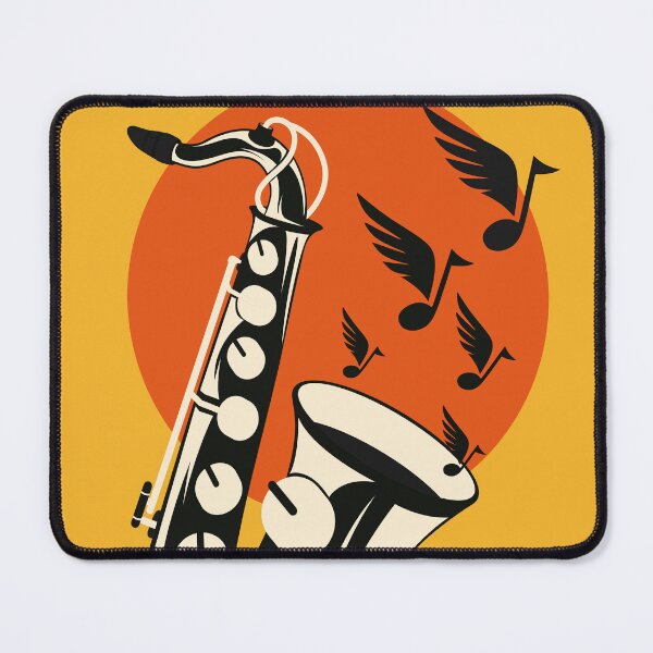 Item preview, Retro Jazz Saxophone Illustration | Vintage Music Art | Musical Instrument Graphic | Mid-Century Modern Design designed and sold by Studio pod Burom.