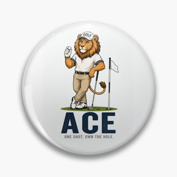 Item preview, Ace Lion Golf Mascot Premium Golf Design designed and sold by SILENT JAPAN.