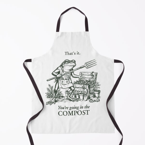 Item preview, Funny Frog Gardening Shirt You're Going In The Compost Tee Frog Meme Gardener Plant Lover Gift Garden Humor Tee designed and sold by LessIsLoud.