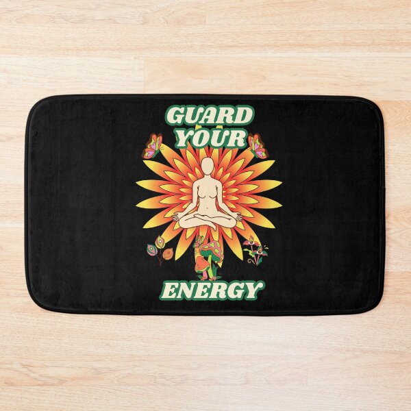 Item preview, Guard Your Energy Sunflower Meditation Motif designed and sold by W&RParadise.