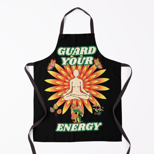 Item preview, Guard Your Energy Sunflower Meditation Motif designed and sold by W&RParadise.