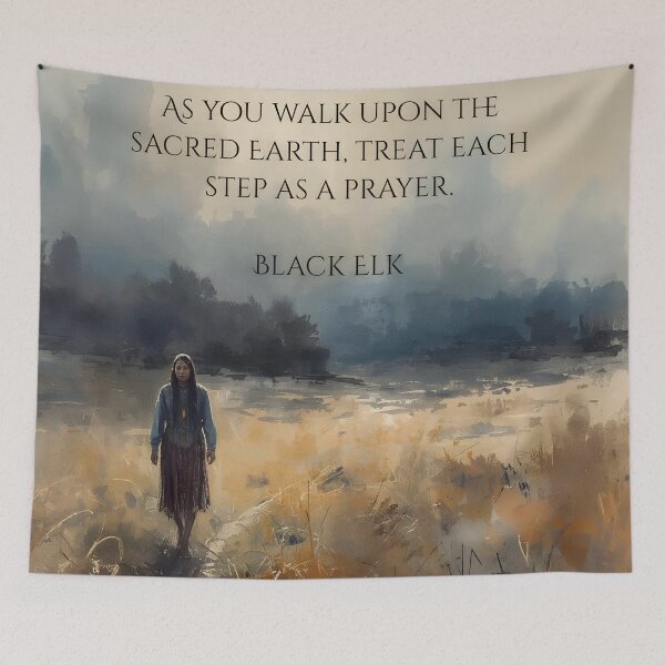 Item preview, As You Walk Upon The Sacred Earth, Black Elk designed and sold by Old Barn Studios.