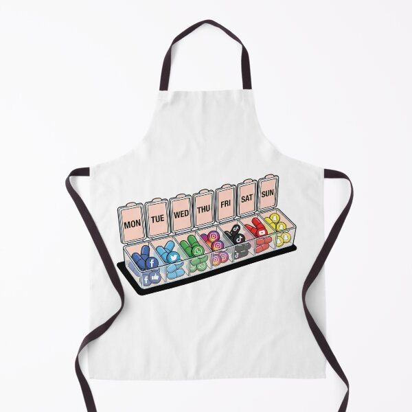 Item preview, Daily Social Media Addiction Weekly Pill Box designed and sold by Rare By Hero.