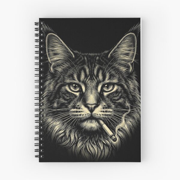 Item preview, Lynx wildcat head fine drawing for dark designed and sold by Conpo.