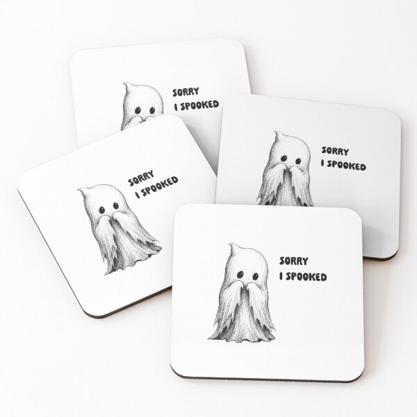 Item preview, halloween cute ghost got scared designed and sold by Kromia.